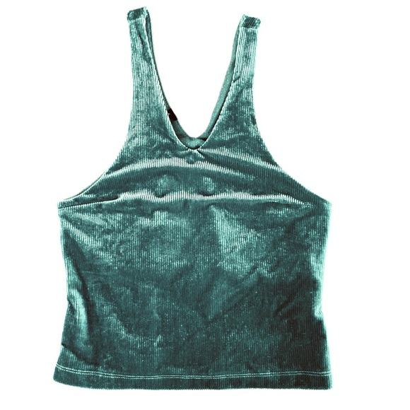 Urban Outfitters Out From Under Like New Rubbed Velour Crop Tank Medium - Picture 2 of 5